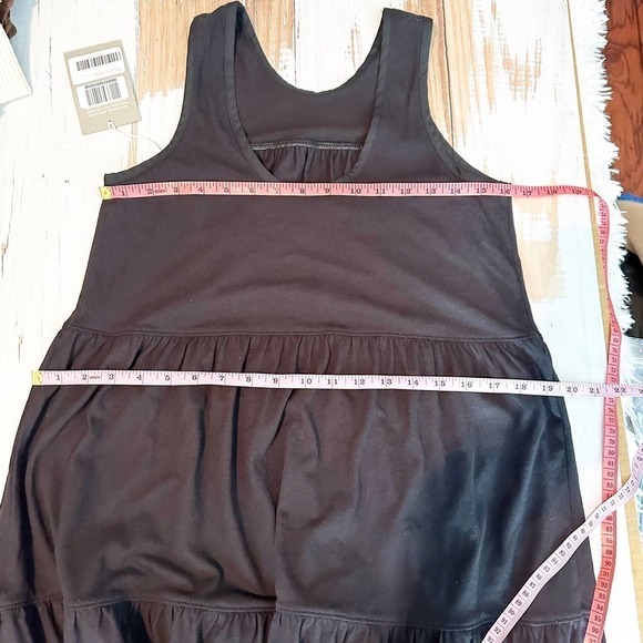 Everlane The Weekend Tiered Black Midi Dress Size XS - Picture 6 of 10